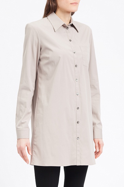 Рубашка Michael Kors Long-Sleeve Button-Front Long Shirt