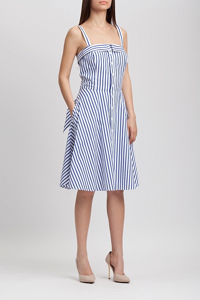 Платье Ralph Lauren Bengal Stripe Fit Dress