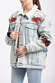 Джинсовая куртка Kendall And Kylie Embroidered Pile-trim Trucker Jacket