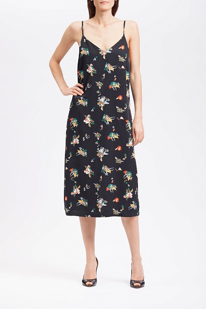 Платье RVCA Maddox Floral Midi Slip Dress