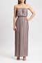 Платье BCBGMAXAZRIA Mateo Off-The-Shoulder Pleated Gown
