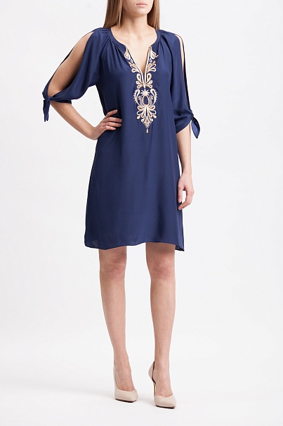Туника Lilly Pulitzer Bryce Embroidered Silk Tunic Dress