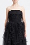 Платье BCBGMAXAZRIA Strapless Ruffle-Trimmed Long Gown