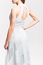 Платье BCBGMAXAZRIA Raissa Striped Lace Halter Gown