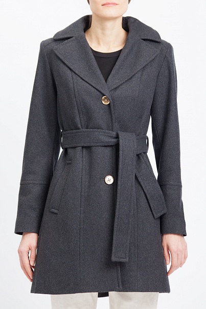 Пальто Michael Kors Wool-Blend Hooded Coat