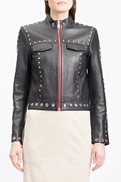 Куртка кожаная Karl Lagerfeld Studded Leather Jacket
