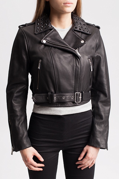 Куртка BCBGMAXAZRIA Trinity Leather Moto Jacket