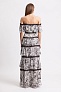 Платье BCBGMAXAZRIA Off-The-Shoulder Tiered Ruffle Gown