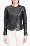 Куртка кожаная Michael Kors Black Moto Leather Jacket