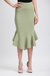 Юбка Givenchy Jersey Flounce Skirt-Green