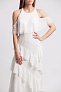 Платье BCBGMAXAZRIA Cold-Shoulder Chiffon Maxi Dress