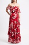 Платье BCBGMAXAZRIA Off-The-Shoulder Floral Maxi Dress